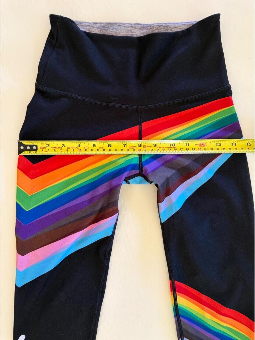 WITH Wear It To Heart X Peloton Pride 3/4 Length Leggings Reversible XS - S EUC - Picture 5 of 9